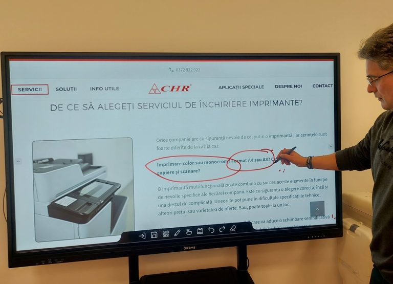 display interactiv CHR 1